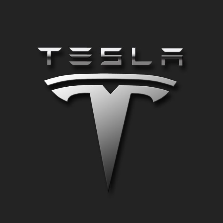 Tesla T logo representing electric innovation and sustainable mobility